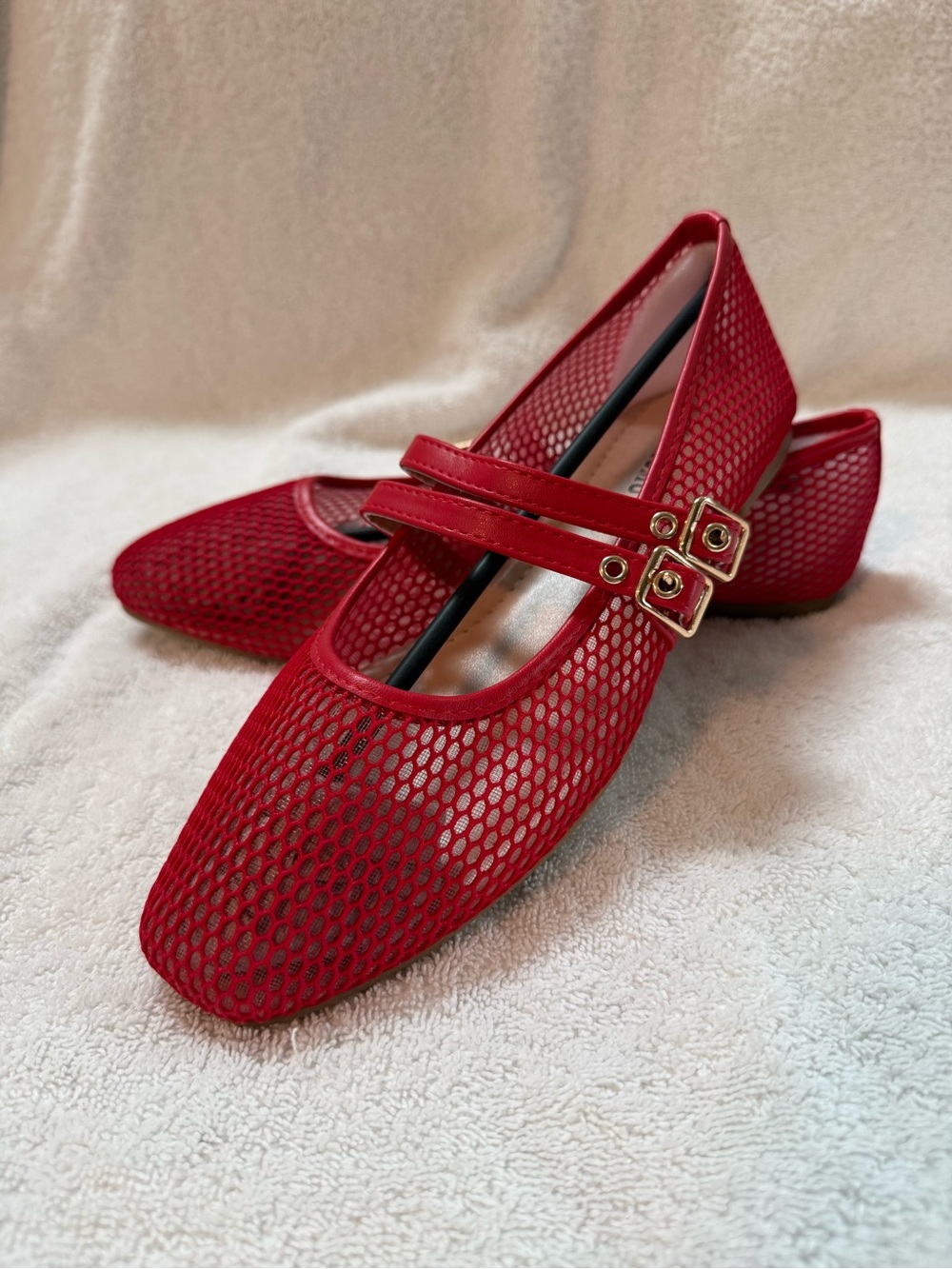 Red Double-Strap Mary Jane Flats bundle shoes for deeper discounts :)